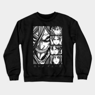 Eren AOT Fanart Crewneck Sweatshirt